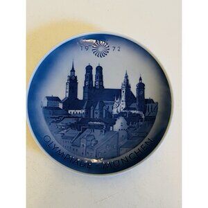 1972 Munich Summer Olympic Commemorative Wall Hanging Plate by Royal Copenhagen